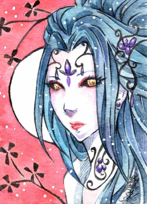 Manga Zeichnung White Moon von PsychoKitty