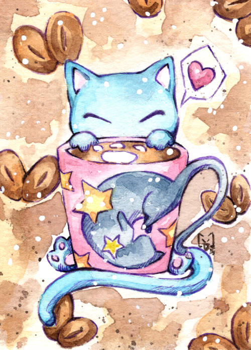 Manga Zeichnung Katze von PsychoKitty